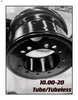 Tube steel wheel with rim size 10.00-20