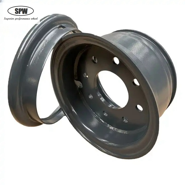 Forklift Steel wheel rim size 5.00F-10 for matching 6.50-10 tire upon 2-piece
