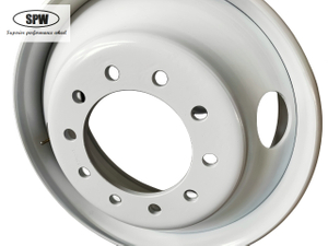 White color Tubeless truck wheel rim with size 24.5*8.25