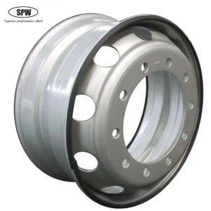 Tubeless steel wheel 22.5*6.75 for 9R22.5 Tires with 10 nut holes/8 nut holes/6 nut holes
