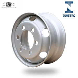 Tubeless steel truck wheel with rim size 17.5*6.0 17.5*6.75, Brazil INMETRO available