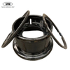 Tube steel wheel with rim size 7.5-15 with 3-piece