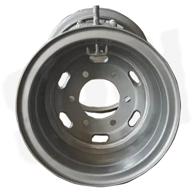Two Piece Test Tube Steel Truck Wheels Corrosion Resistant Hub Rims 16-6.0
