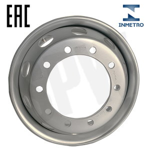 22.5* 9.00 Tubeless Steel Wheel 15DC Bus Passenger Car Rims Chrome Silver Black 12R22.5