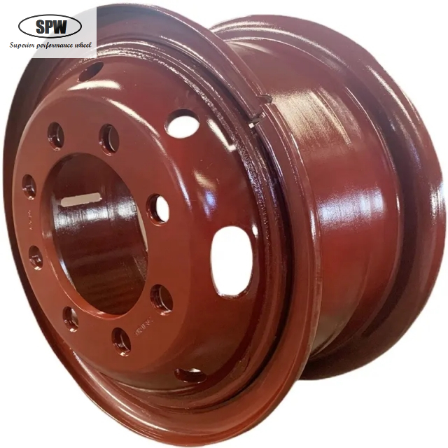 wholesale Tube steel wheels with rim size 8.0-20 for 1100-20 tires in customized color