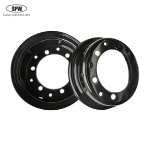 Forklift steel wheel rim size 6.00-16 for matching 7.5R16 tire