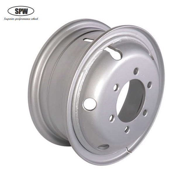 Tube Steel Wheel Rim 3.00D-8 Matched Tire Size 5.00-8 for Commercial Vehicles / Motor Homes And Trucks