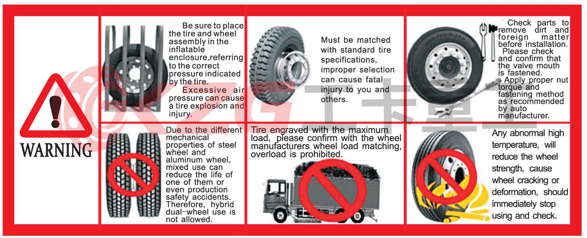 ALUMINUM WHEEL USE NOTICE