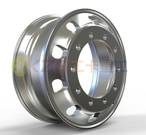 8.25x22.5 Tubeless Alloy Wheel Rim Size 22.5x8.25 Matched Tire Size 295/80R22.5 11R22.5 for Tralier Truck Bus