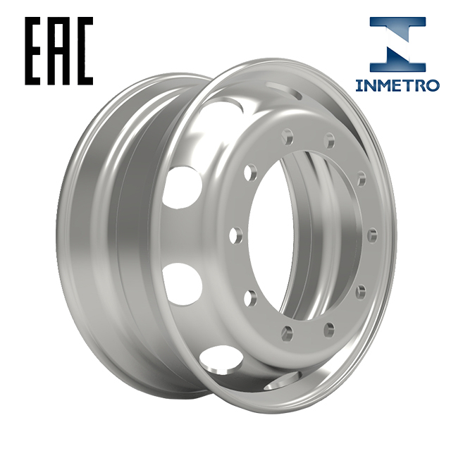 Tubeless Truck Wheel-rim Size-22.5*8.25 with Brazil Inmetro Certification for Tires 11R22.5 295/75R22.5 295/80R22.5