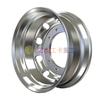 Double Polished Aluminum Alloy Truck Wheels with Square Vent Holes Forged Rim Size 22.5X8.25 Matched Tire Size 295/75R22.5