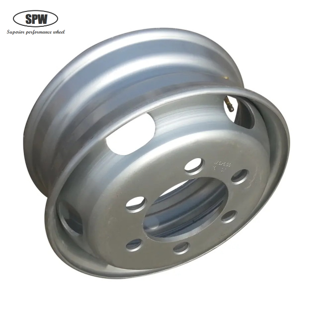 Tubeless steel wheels with rim size 17.5*6.75 for 9R17.5 tires