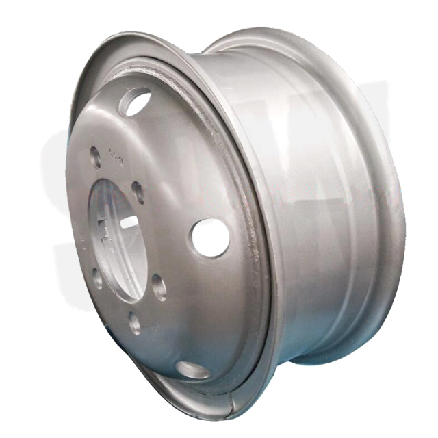 Tube Steel Wheel Rims 3.00D-8 Matched Tire Sizes 5.00-8 for Commercial Vehicles And Trucks