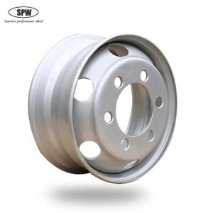 Tubeless steel wheels with rim size 19.5*6.75 Inch for 9R19.5 tires