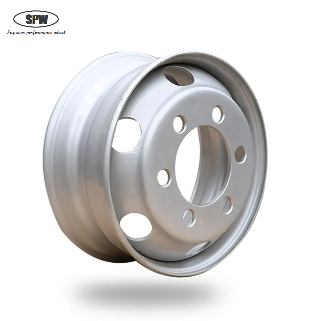 Tubeless steel wheels with rim size 19.5*6.75 Inch for 9R19.5 tires