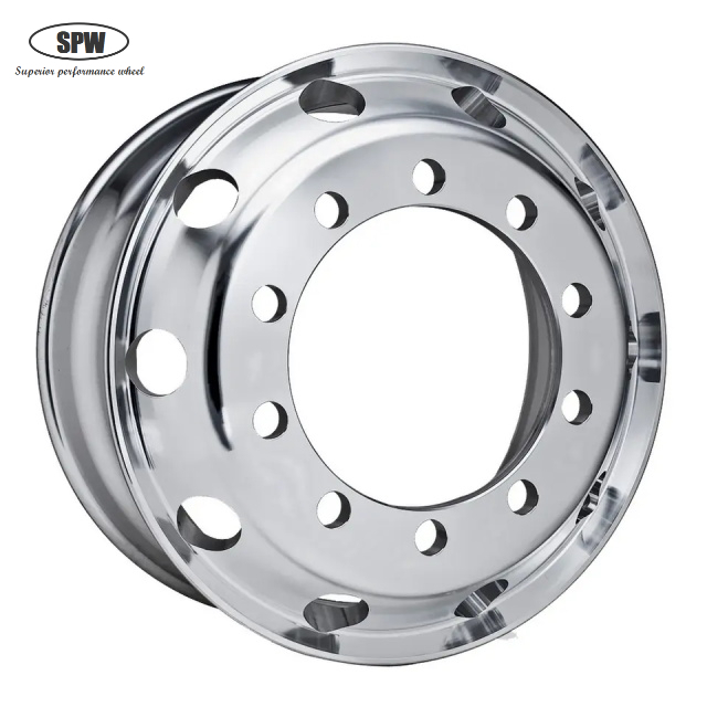 High quality Aluminum Wheel rim 22.5*9.00 matched 12R22.5 tires 