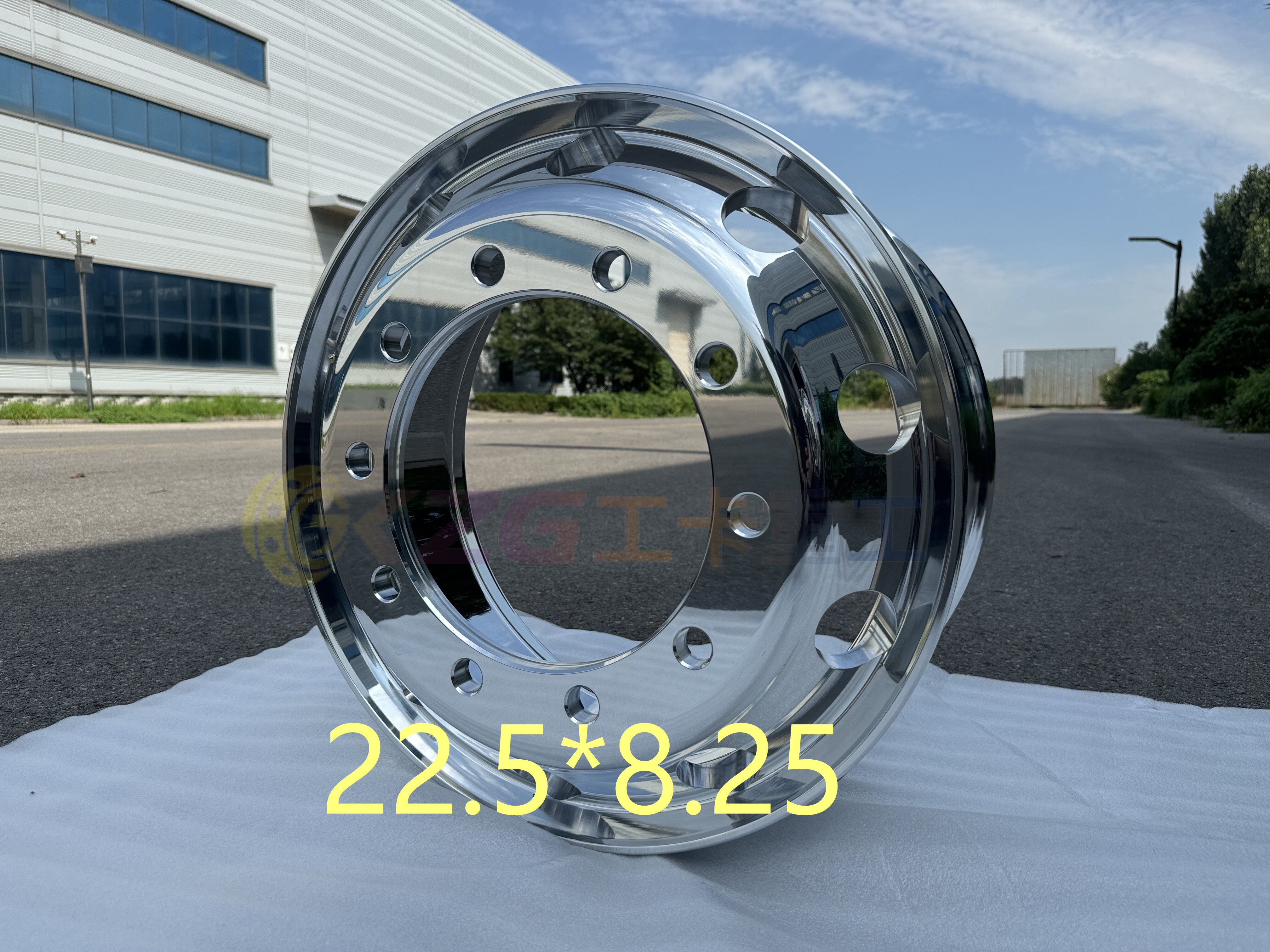 22.5x8.25 polished aluminum forged trucj wheel