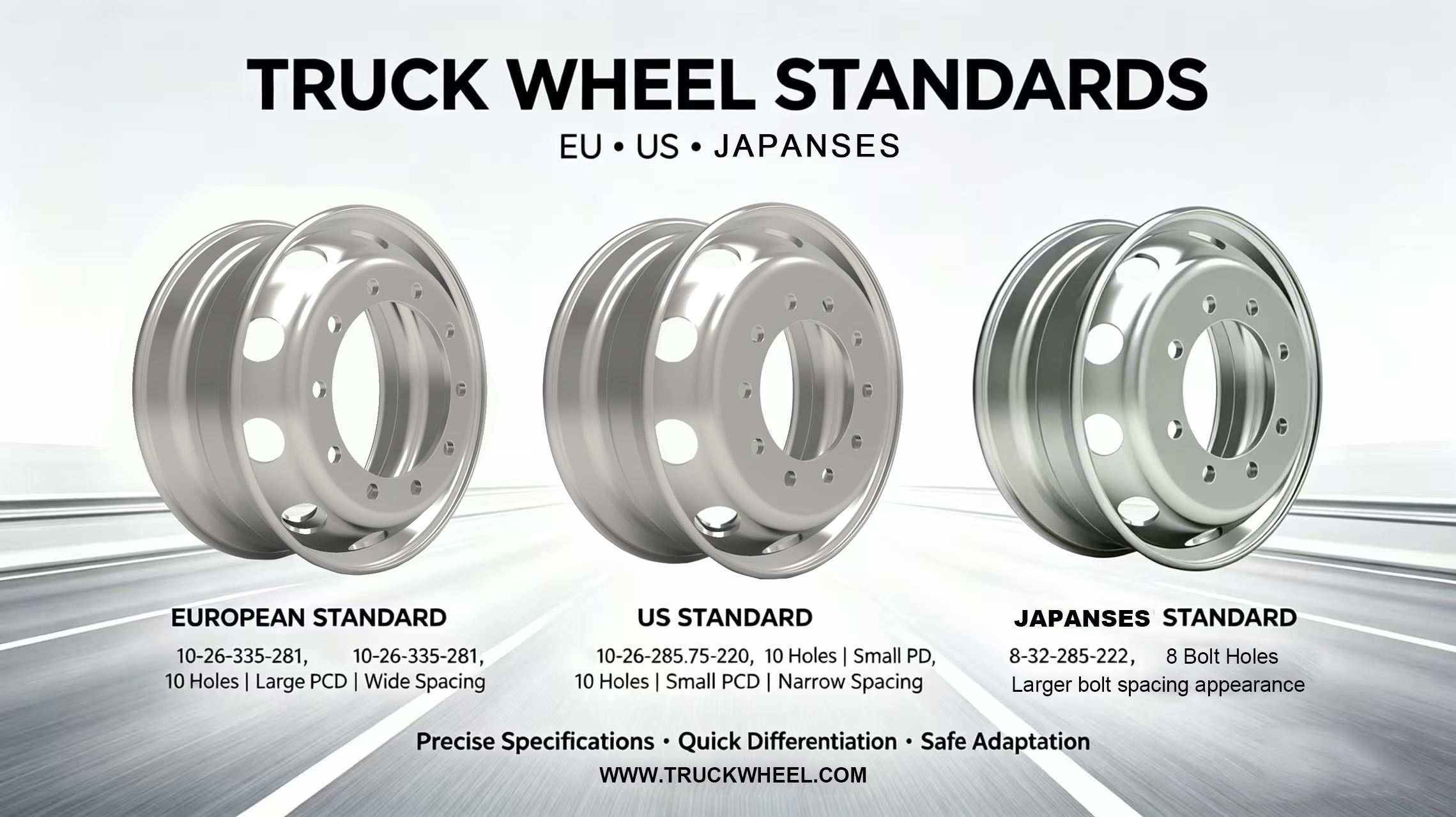 How to Identify Truck Wheel Standards: EU vs US vs Mitsubishi (Visual Guide)