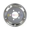 mirror polished aluminum wheel with rim size 19.5✖7.5 for tires 245/70R19.5