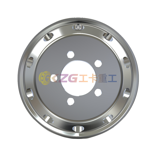 mirror polished aluminum wheel with rim size 19.5✖7.5 for tires 245/70R19.5
