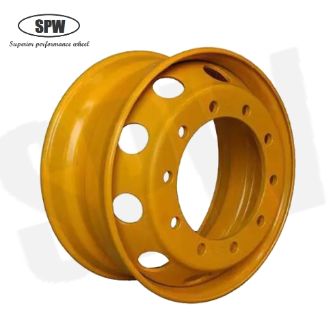 Construction Wheel Rim 7.5-20 with Tire Size 10.00-20 with Color Customized