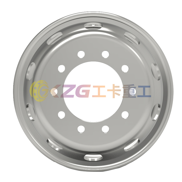 Tubeless steel truck wheel with rim size 22.5*8.25 for 11R22.5 tire with Russia EAC certification