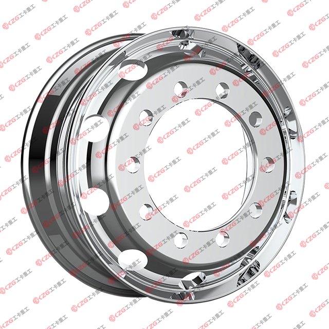 Aluminum Wheels with Rim Size 22.5×7.5 for Tires 10R22.5 245/75R22.5, 275/80R22.5, 275/70R22.5