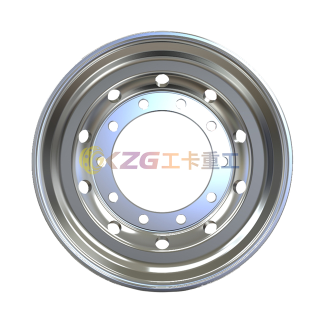 mirror polished aluminum wheel with rim size 22.5✖11.75 for tires 15R22.5 385/65R22.5