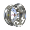 High polished aluminum wheel with rim size 17.5✖6.75 for tires 9R17.5 235/75R17.5