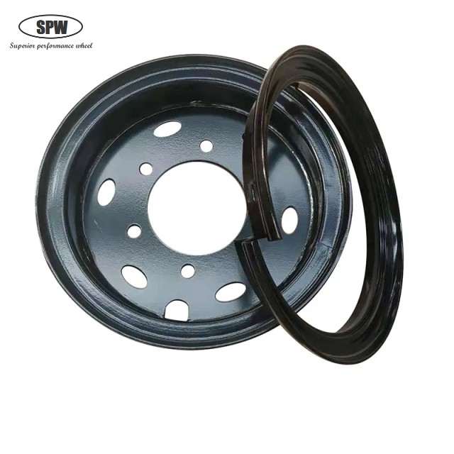 Tube steel wheel with rim size 6.5-16 for 825-16 tires