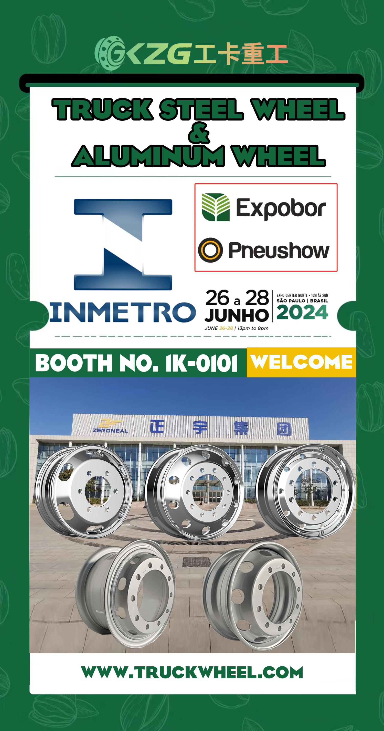 We are waiting for you at 1k-0101 of 2024 Brazil Sao Paulo Tire Exhibition