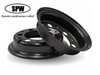 Forklift steel wheels with rim size 8.0-15 for matching 300-15 tires
