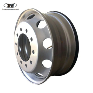 Tubeless steel wheel with rim size 22.5*8.25 for heavy duty truck tire 11R22.5